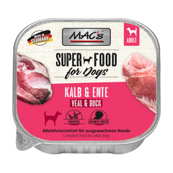 MAC's Dog Bezzbożowa Mokra Karma Dla Psa Tacka 150g Cielęcina z Kaczką