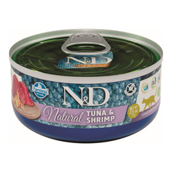 Farmina N&D Cat Natural Tuna & Shrimp 70g Mokra Karma Dla Kota Tuńczyk Krewetka