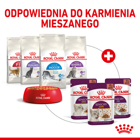 Royal Canin FHN Sensory Taste 12x85g Karma Mokra Kawałki W Sosie Dla Kotów Dorosłych Pobudzająca Wrażenia Smakowe