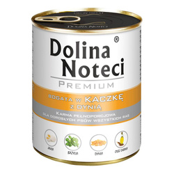 Dolina Noteci PREMIUM bogata w kaczkę z dynią puszka 800 g Mokra karma dla psa