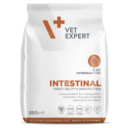 Vet Expert Intestinal Sucha Karma Weterynaryjna z Drobiem 250g Dla Kotów z Zaburzeniami Trawienia i Wchłaniania