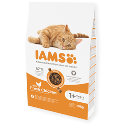 Sucha Karma Iams for Vitality Dla Dorosłych Kotów Ze Świeżym Kurczakiem 10kg