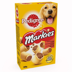 Przysmak PEDIGREE Markies 12*500g kruche ciasteczka z kością szpikową
