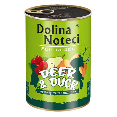 Dolina Noteci Superfood Jeleń Z Kaczką Mokra Karma Dla Psa 400g
