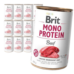 Brit Mono Protein 12x400g Mokra Karma dla Psów Wołowina