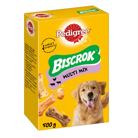 Pedigree Biscrok Multi Mix 12x 500g Przysmak dla psa chrupiące ciasteczka