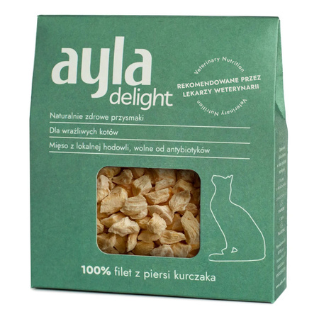Ayla Delight Filet z Piersi Kurczaka 28g Liofilizowany Przysmak Dla Kota 100% Mięsa