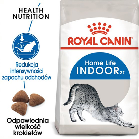 Royal Canin Indoor 27 Adult 10kg Sucha Karma Dla Dorosłych Kotów Niewychodzących