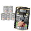 Super Rafi Cat 6x400g Bezzbożowa Mokra Karma Dla Kotów Sterylizowanych Z Perliczką I Sercami Z Kaczki