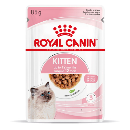 Royal Canin FHN Kitten Instinctive 12x85g Karma Mokra W Sosie Dla Kociąt Do 12 Miesiąca Życia
