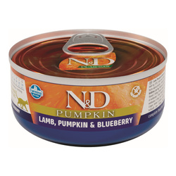 Farmina N&D Cat Lamb & Pumpkin & Blueberry 70g Mokra Karma Dla Kota Jagnięcina z Dynią i Borówką