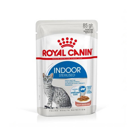 Royal Canin Indoor Long Hair 10kg + Indoor Sterilized 12x85g Karma Dla Dorosłych Kotów