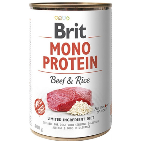 Brit Mono Protein 6x400g Mokra Karma dla Psów Wołowina z Ryżem Puszka