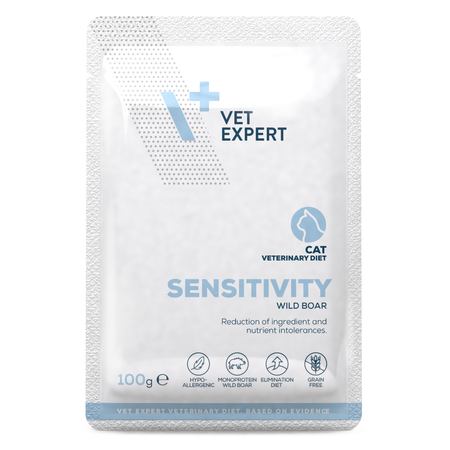 Vet Expert Sensitivity Mokra Karma Weterynaryjna Z Dzikiem 100g Dla Kotów Z Nietolerancją Pokarmową