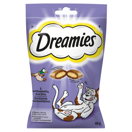 Dreamies z Wyśmienitą Kaczką 6x60g (360g) Przysmaki dla kota