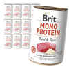 Brit Mono Protein 12x400g Mokra Karma dla Psów Wołowina z Ryżem Puszka