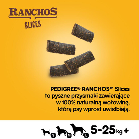 Pedigree Ranchos Slices 8x60g Przysmaki Dla Psa Z Wołowiną