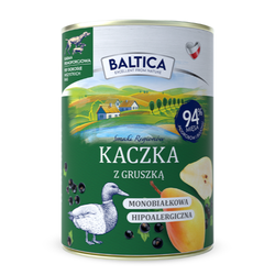 Baltica Kaczka z Gruszką 400g Monoproteinowa Hipoalergiczna Bezzbożowa Mokra Karma Dla Psa
