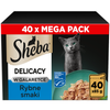 Sheba Delicacy Rybne Smaki w Galaretce 40x85g Mokra Karma Dla Kota