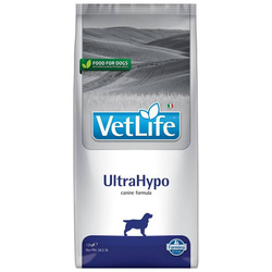 Vet Life ULTRAHYPO DOG 12kg Sucha karma dla psa  przy niepożądanych reakcjach na pokarm