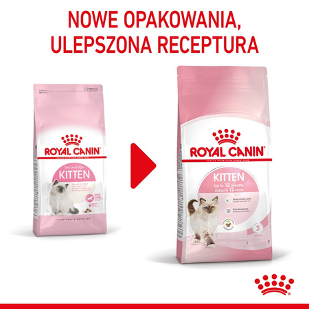 Royal Canin Fhn Kitten 10kg Karma Sucha Dla Kociąt +24x85g Mokra Karma w Sosie
