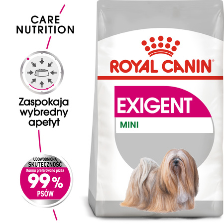 Royal Canin CCN Mini Exigent 3kg Karma Sucha Dla Psów Dorosłych Ras Małych Wybrednych
