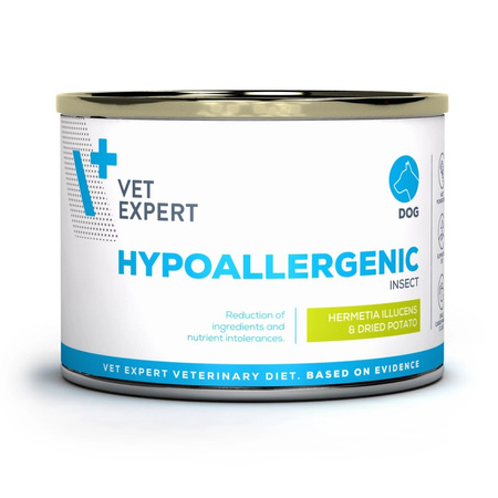 VetExpert Veterinary Diet Hypoallergenic Insect Dog 190g Hipoalergiczna Mokra Karma Weterynaryjna Dla Psa z Owadami