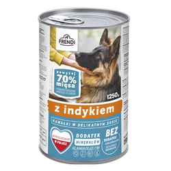 Frendi Kawałki z Indykiem w Sosie 1250g Mokra Karma Dla Dorosłych Psów Wszystkich Ras