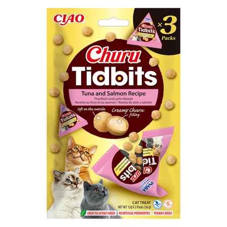Inaba Cat Churu Tidbits 12x12g Przysmak Dla Kota Mix 4 Smaków
