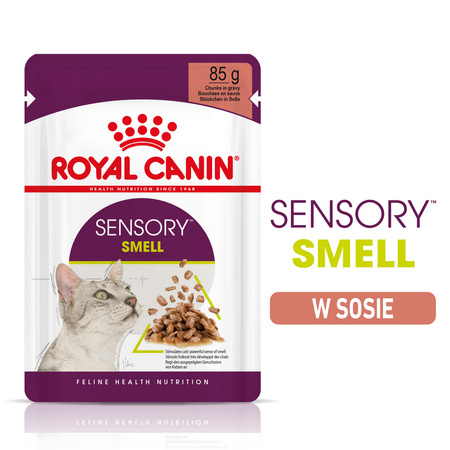 Royal Canin FHN Sensory Smell 12x85g Karma Mokra Kawałki W Sosie Dla Kotów Dorosłych Pobudzająca Wrażenia Węchowe
