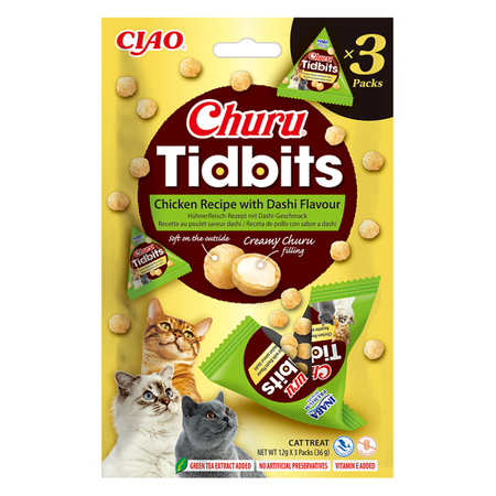 Inaba Cat Churu Tidbits 32x12g Przysmak Dla Kota Mix 4 Smaków