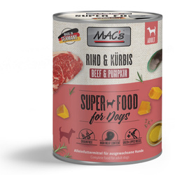 MAC's Dog Bezzbożowa Mokra Karma Z Wołowiną I Dynią 800g Dla Psa Na Stawy Skórę Sierść