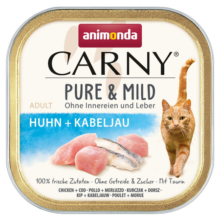 Animonda Carny Pure & Mild 100g Mokra Karma Dla Kota Z Kurczakiem I Dorszem