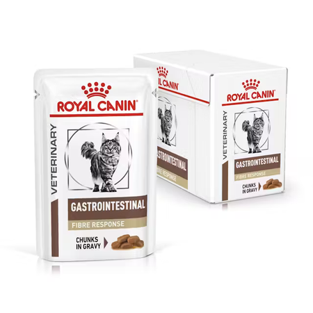Royal Canin Veterinary Gastrointestinal Fibre Response 12x85g Mokra Karma W Sosie Dla Kotów Wsparcie Układu Pokarmowego