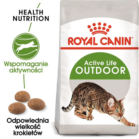 Royal Canin Outdoor 2kg Sucha Karma Dla Kotów Dorosłych Wychodzących Na Zewnątrz
