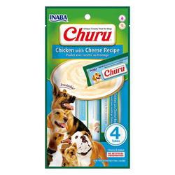 Inaba Dog Churu 4p Przysmak Pasta Dla Psa 4x14g z Kurczakiem i Serem