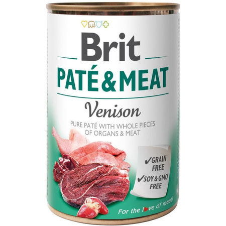 Brit Pate&Meat Mokra Karma Dla Psów Mix 6 Smaków 6x400g Jagnięcina Kurczak Kaczka Łosoś Indyk Dziczyzna