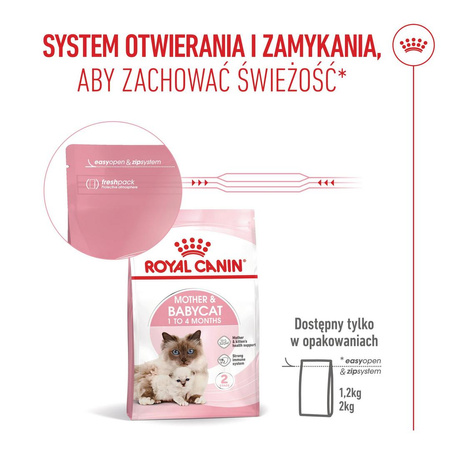 Royal Canin Mother&Babycat 2kg Karma Sucha Dla Kotek W Okresie Ciąży Laktacji i Kociąt Od 1 Do 4 Miesiąca Życia