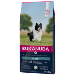 EUKANUBA Adult z Jagnięciną i Ryżem 12kg Sucha Karma Dla Dorosłych Psów Małych i Średnich Ras