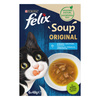 Purina Felix Soup Original Mokra Karma Dla Kota 6x48g Rybne Smaki Z Dorszem Tuńczykiem Płastugą