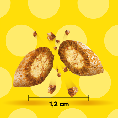 DREAMIES Variety Snack Box – karma uzupełniająca dla kotów (z kurczakiem, z serem i o smaku łososia) - 720g - 12x60