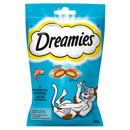 Dreamies z Wybornym Łososiem 6x60g (360g) Przysmaki dla kota