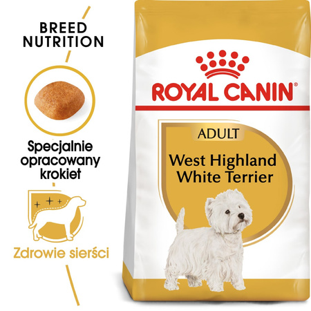 Royal Canin BHN West Highland White Terrier Adult 3kg Karma Sucha Dla Psów Dorosłych Rasy West Highland White Terrier