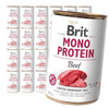 Brit Mono Protein 24x400g Mokra Karma dla Psów Wołowina