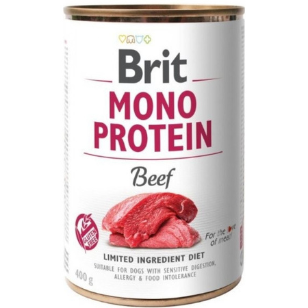 Brit Mono Protein 12x400g Mokra Karma dla Psów Wołowina