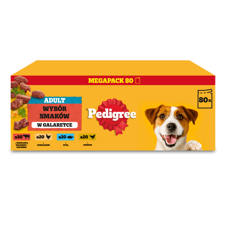 Pedigree Adult Mokra Karma Dla Psa 80x100g Wybór Smaków W Galaretce