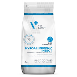 Vet Expert Hypoallergenic Insect Sucha Karma Weterynaryjna Dla Psa Z Owadami 12kg Nietolerancja Pokarmowa