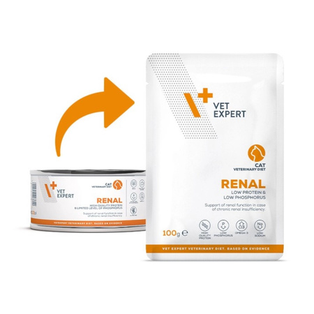 VetExpert Veterinary Diet Renal Cat 100g Mokra Weterynaryjna Karma Dla Kotów Z Niewydolnością Nerek