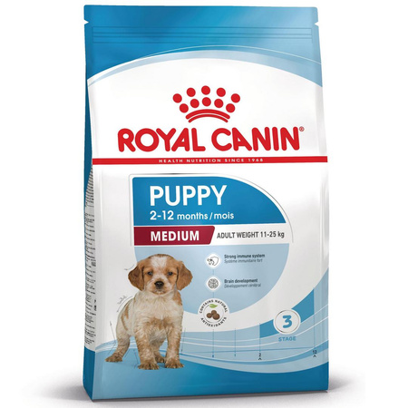 Royal Canin Shn Medium Puppy 4kg Karma Sucha Dla Szczeniąt Od 2 Do 12 Miesiąca Ras Średnich