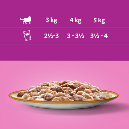 Whiskas Adult 28x85g Mokra Karma Dla Dorosłych Kotów Kawałki Z Jagnięciną I Indykiem W Sosie